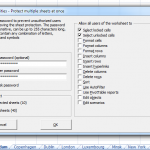 Protect multiple sheets at once Protect multiple sheets at once