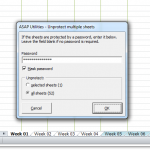 Unprotect multiple sheets at once..
