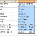 Subscript the numbers in chemical equations Subscript the numbers in chemical equations