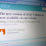 The new version of ASAP Utilities is now available on our website: http://t.co/sB4yp7j #asapexcel The new version of ASAP Utilities is now available on our website: http://t.co/sB4yp7j #asapexcel