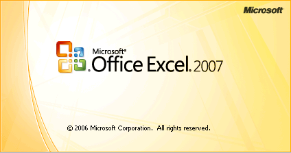 Excel 2007 Splash Screen