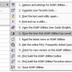 Show the time that ASAP Utilities has saved you Show the time that ASAP Utilities has saved you