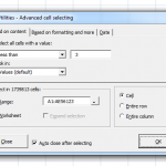 Select cells based on content, formatting and more... Select cells based on content, formatting and more...