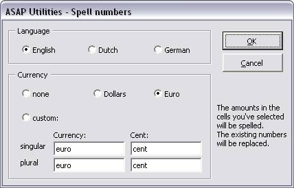 Spell numbers