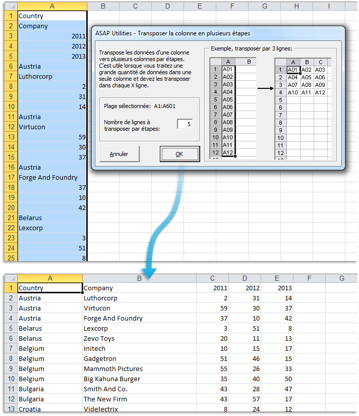 asap utilities for excel colonnes et lignes transposer sales agreement example