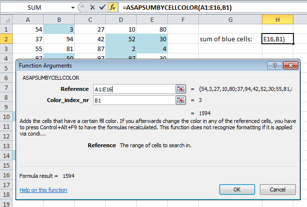 In Excel 2010 the function arguments now have a description too