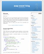 asap excel blog weblog