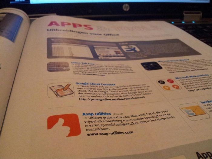 ASAP Utilities in PC Magazine 150 NL October 2011