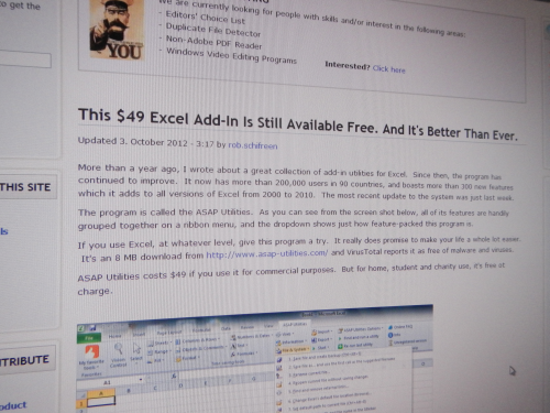 Review by Gizmo' Freeware: This $49 Excel Add-In Is Still Available Free. And It's Better Than Ever.