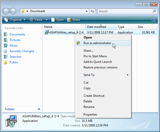 Windows Vista Logging On As Administrator