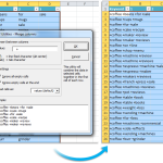 Merge column data (join cells)