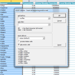 Insert before and/or after each cell in your selection...