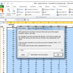 Apply formula/calculation to selected cells