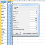 Fast calculation on selected cells