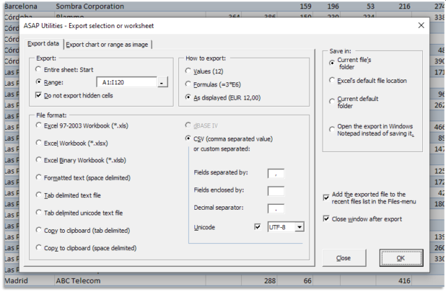 Custom Separated Text File