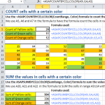 COUNT or SUM cells with a certain color