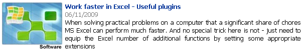 Work faster in Excel - Useful plugins