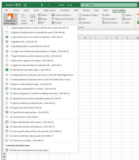 Work 10 times faster with keyboard shortcuts