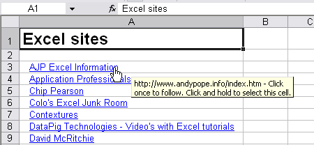 Extract hyperlinks