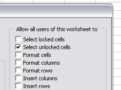 Protect sheets: The EnableSelection property is not saved + Excel update fix