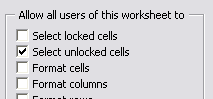 protection: enable the selection of (un)locked cells