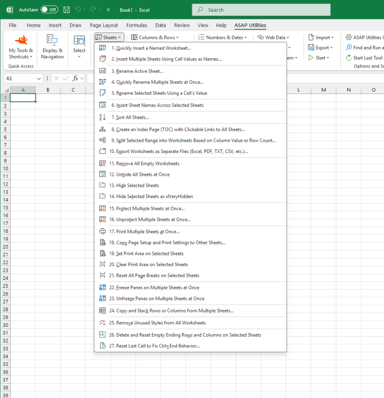 Sheets  ›  12 Unhide All Sheets at Once