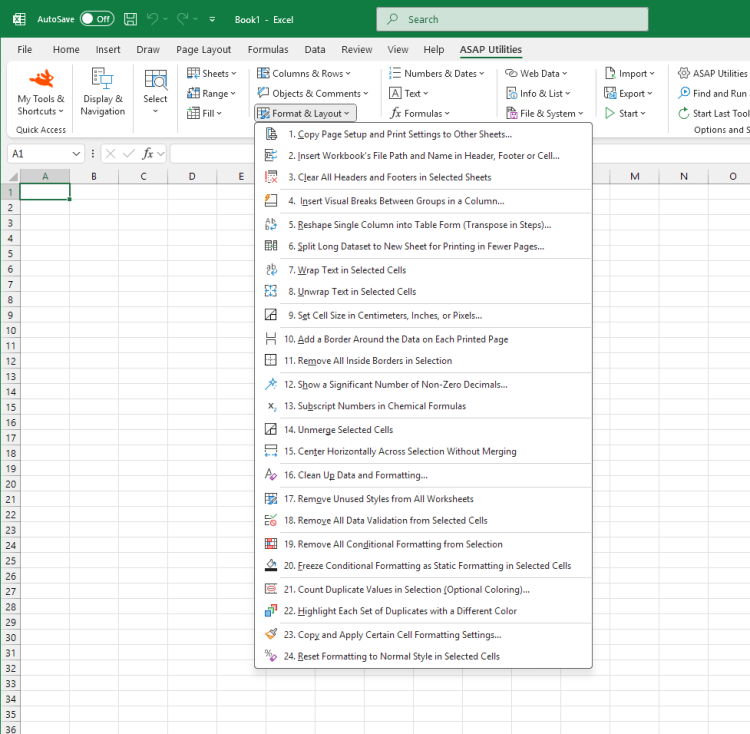 Format & Layout  ›  23 Copy and Apply Certain Cell Formatting Settings...