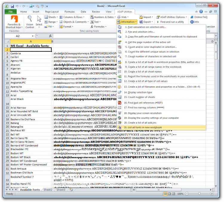Information  ›  22 List all fonts in new workbook