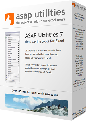 Sit down and relax, while ASAP Utilities does the rest!