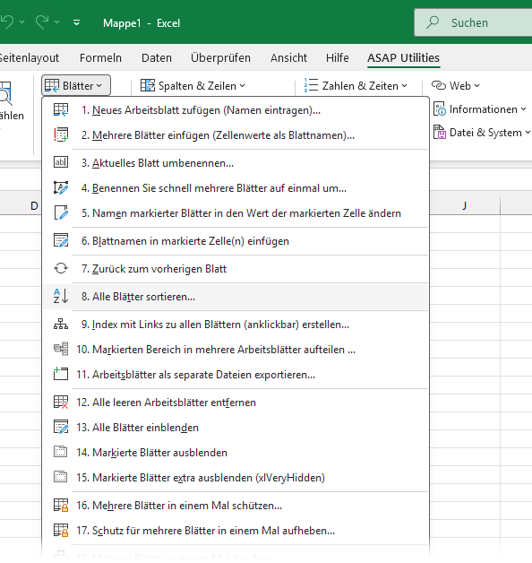 Hunderte zeitsparende Tools für Excel.
Keine Schulung erforderlich.