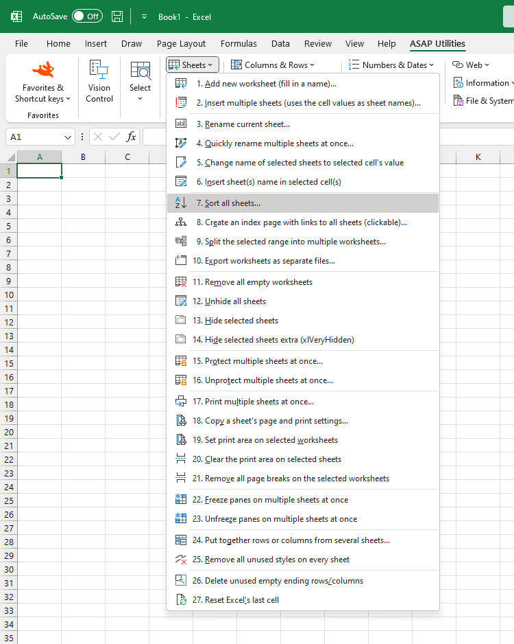 Sheets  ›  7 Sort all sheets...