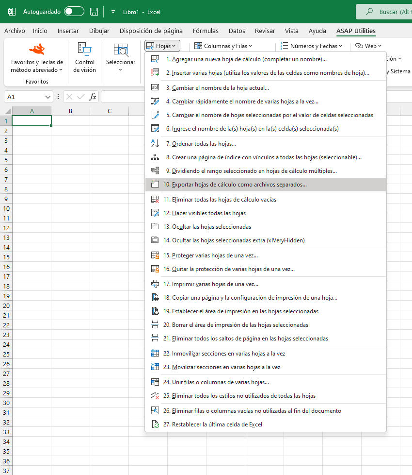 Hojas  ›  10 Exportar hojas de cálculo como archivos separados...