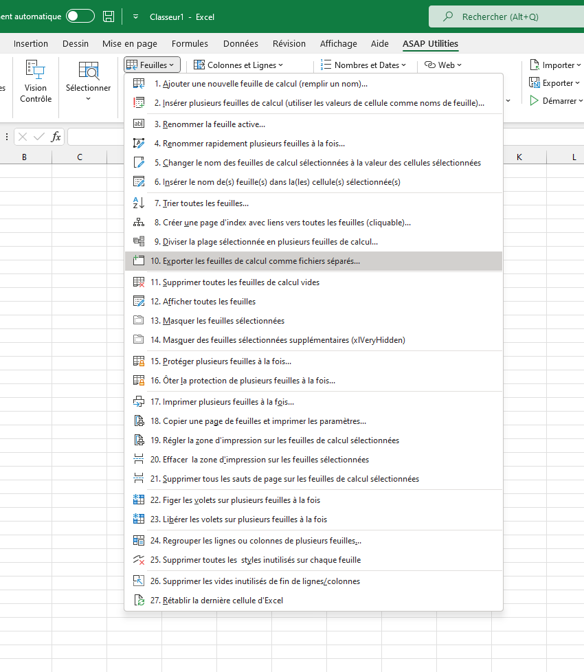 Feuilles  ›  10 Exporter les feuilles de calcul comme fichiers séparés...