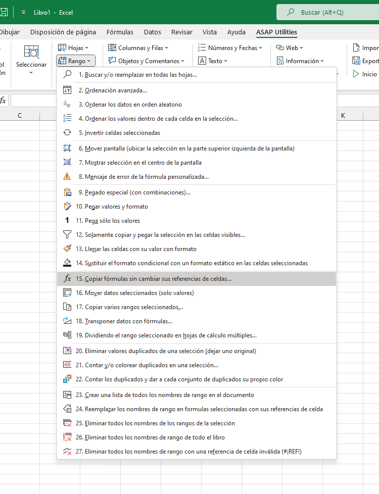 Rango  ›  15 Copiar fórmulas sin cambiar sus referencias de celdas...