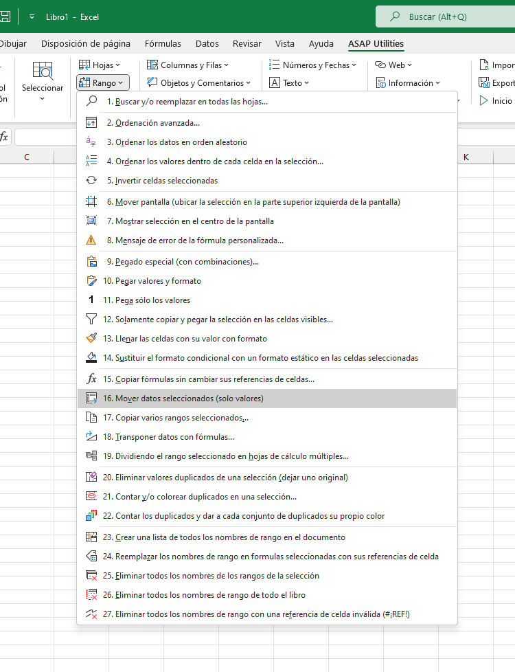 Rango  ›  16 Mover datos seleccionados (solo valores)