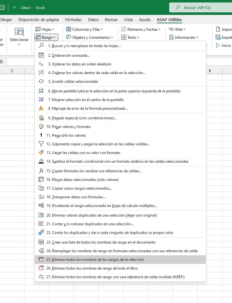 Rango  ›  25 Eliminar todos los nombres de los rangos de la selección