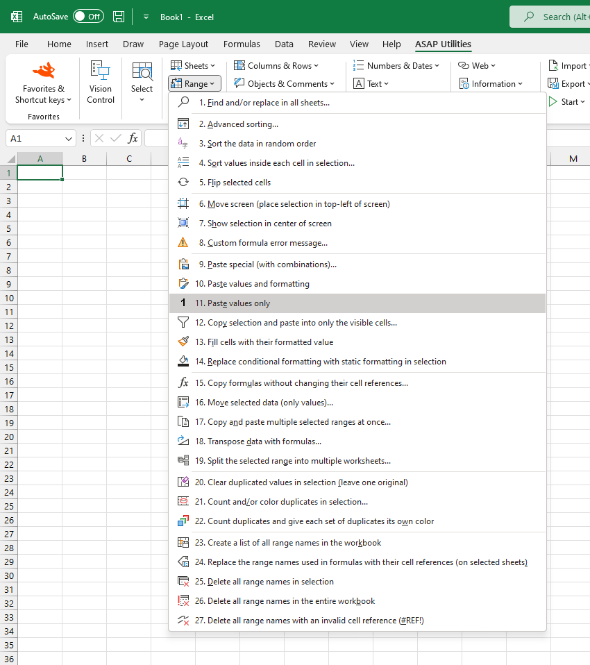 Range  ›  11 Paste values only