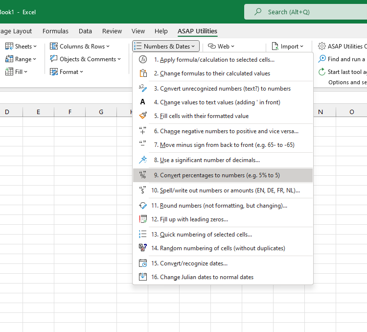 Numbers & Dates  ›  9 Convert percentages to numbers (e.g. 5% to 5)