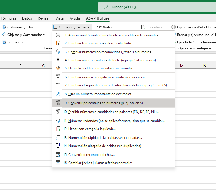 Números y Fechas  ›  9 Convertir porcentajes en números (p. ej. 5% en 5)
