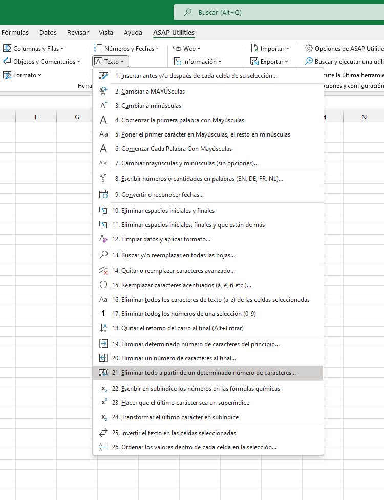 Texto  ›  21 Eliminar todo a partir de un determinado número de caracteres...