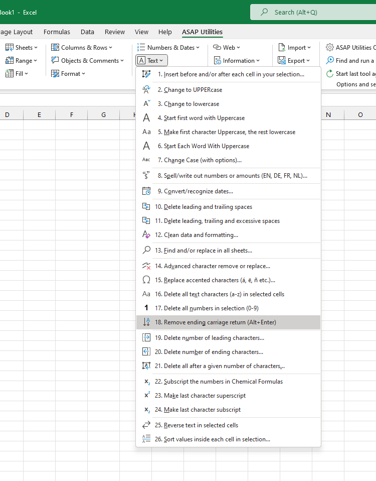 Text  ›  18 Remove ending carriage return (Alt+Enter)