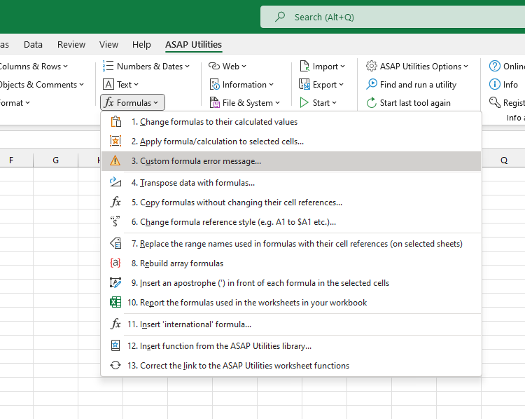 Formulas  ›  3 Custom formula error message...