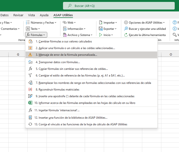 Fórmulas  ›  3 Mensaje de error de la fórmula personalizada...