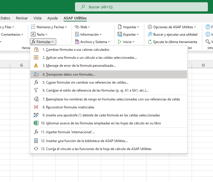 Fórmulas  ›  4 Transponer datos con fórmulas...