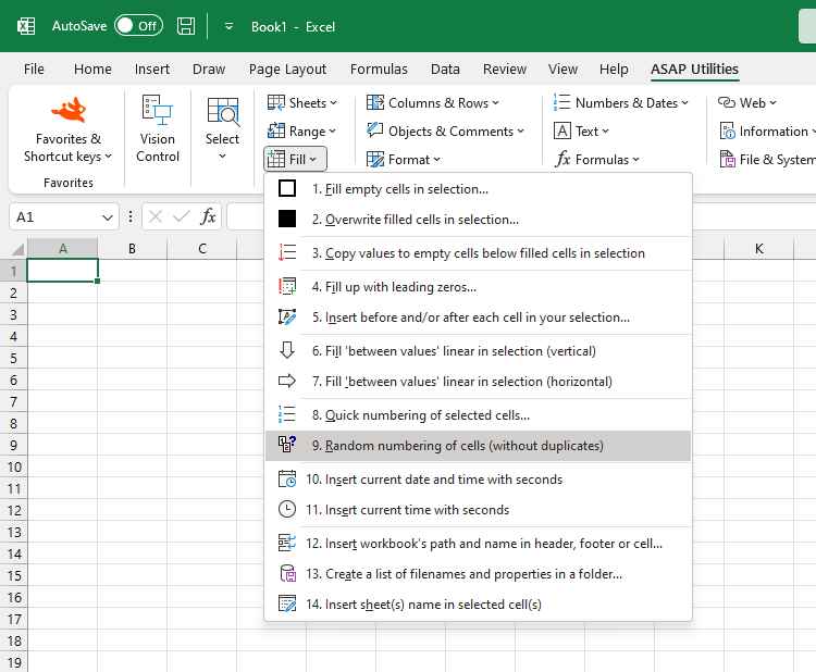 Fill  ›  9 Random numbering of cells (without duplicates)
