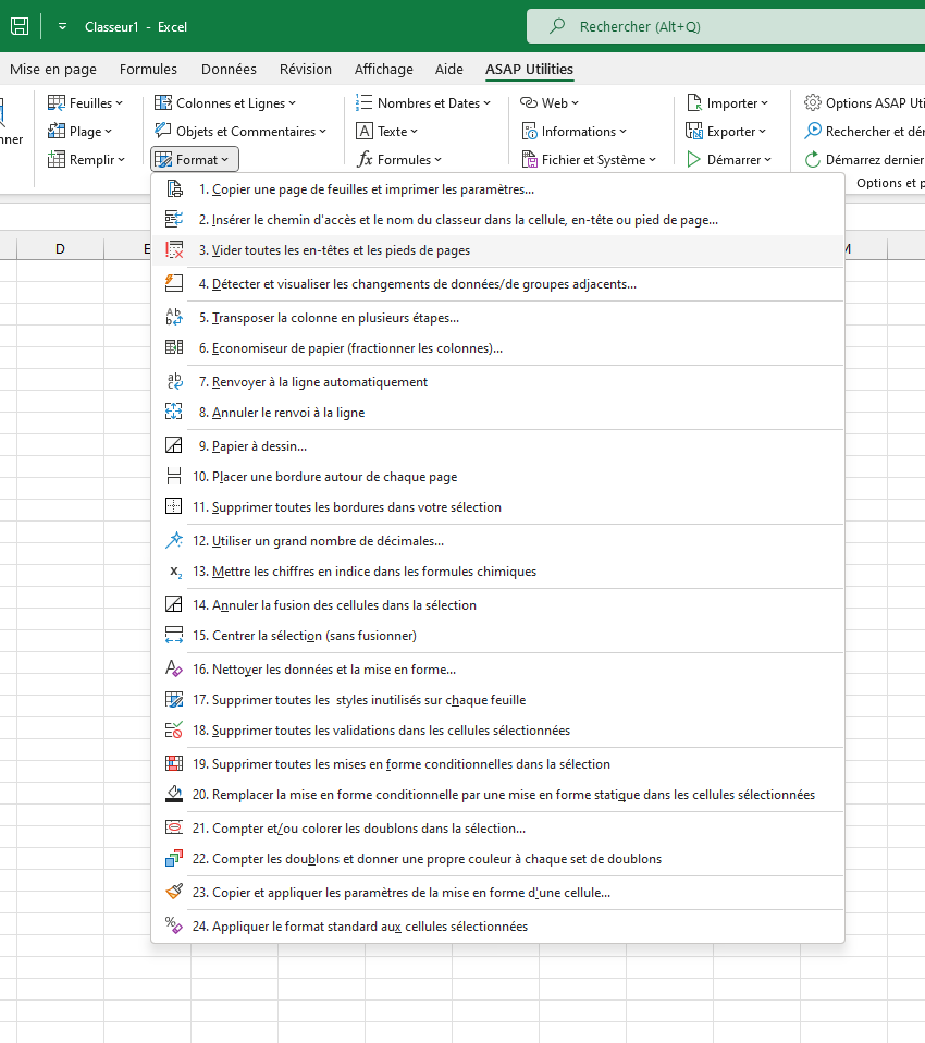 Format  ›  3 Vider toutes les en-têtes et les pieds de pages