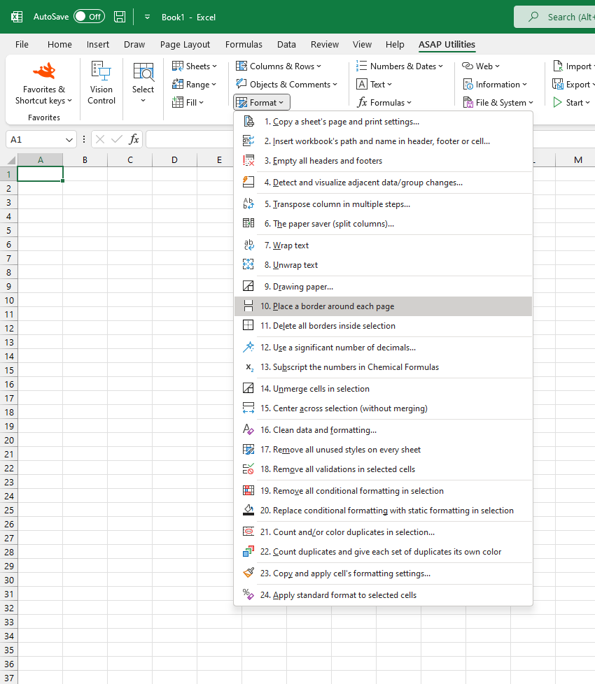 Format  ›  10 Place a border around each page