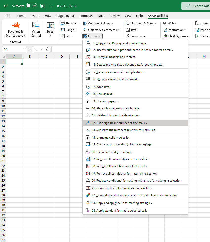 Format  ›  12 Use a significant number of decimals...