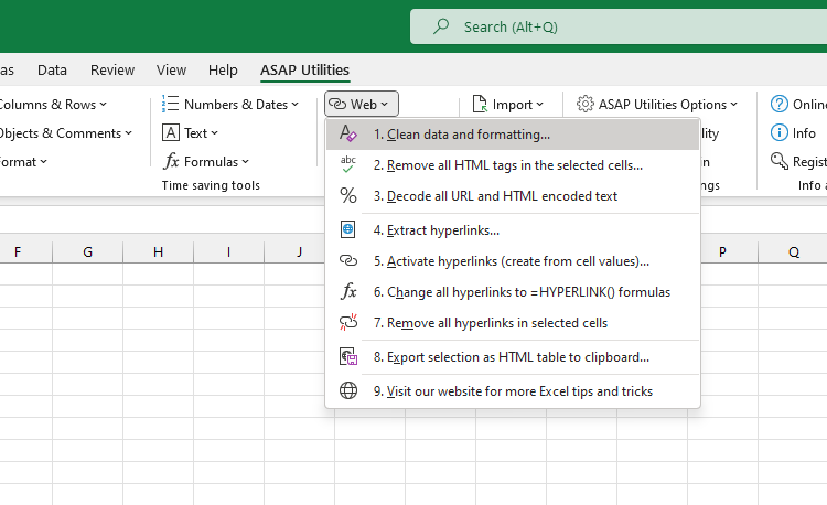 Web  ›  1 Clean data and formatting...