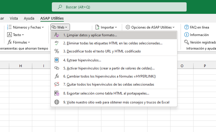 Web  ›  1 Limpiar datos y aplicar formato...